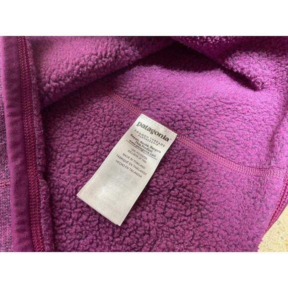 Patagonia Better Sweater Full Zip Women Large Ikat Purple Fleece Jacket - Picture 9 of 10